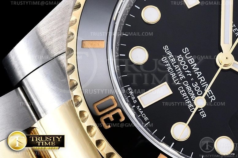 1005 Submariner 116613LN 904L YG SS Black ARF V3 SH Breathable 1086